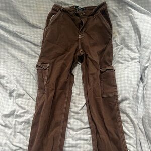 Brown denim pants